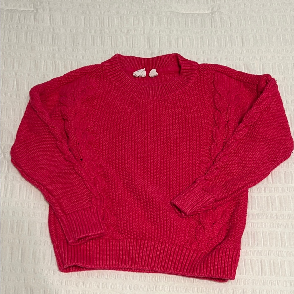 Gap Kids Pink Cable Knit Sweater